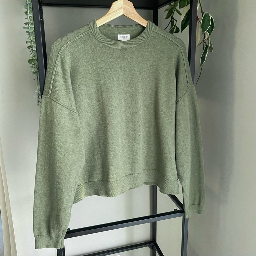 J. Crew Dropped Shoulder Crewneck Sweater